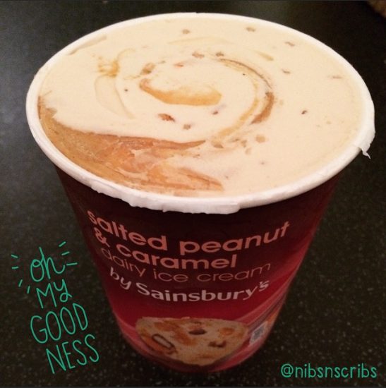 Sainsbury's Salted Peanut and Caramel Ice Cream Nibbles 'n' Scribbles