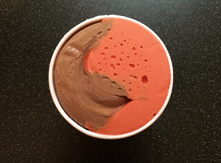Waitrose Tanzanian Chocolate Ice Cream with Blood Orange Sorbet