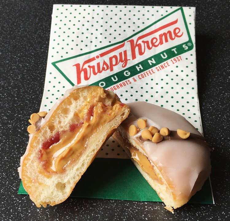 Krispy Kreme Reese's Peanut Butter & Jelly Doughnut