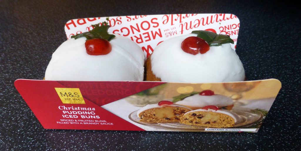 Christmas: M&S Christmas Pudding Iced Buns