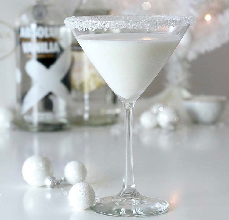 White Chocolate Snowflake Martini