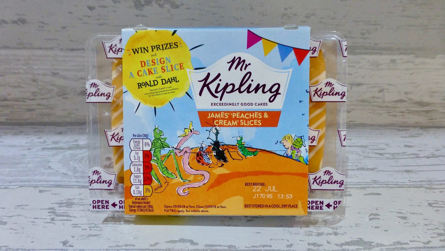 Mr Kipling James’ Peaches & Cream Slices