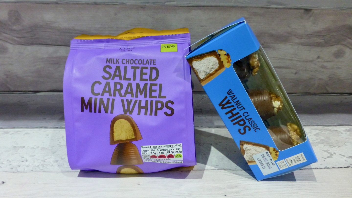 Battle of the Whips: M&S Walnut Whips vs Mini Salted Caramel Whips