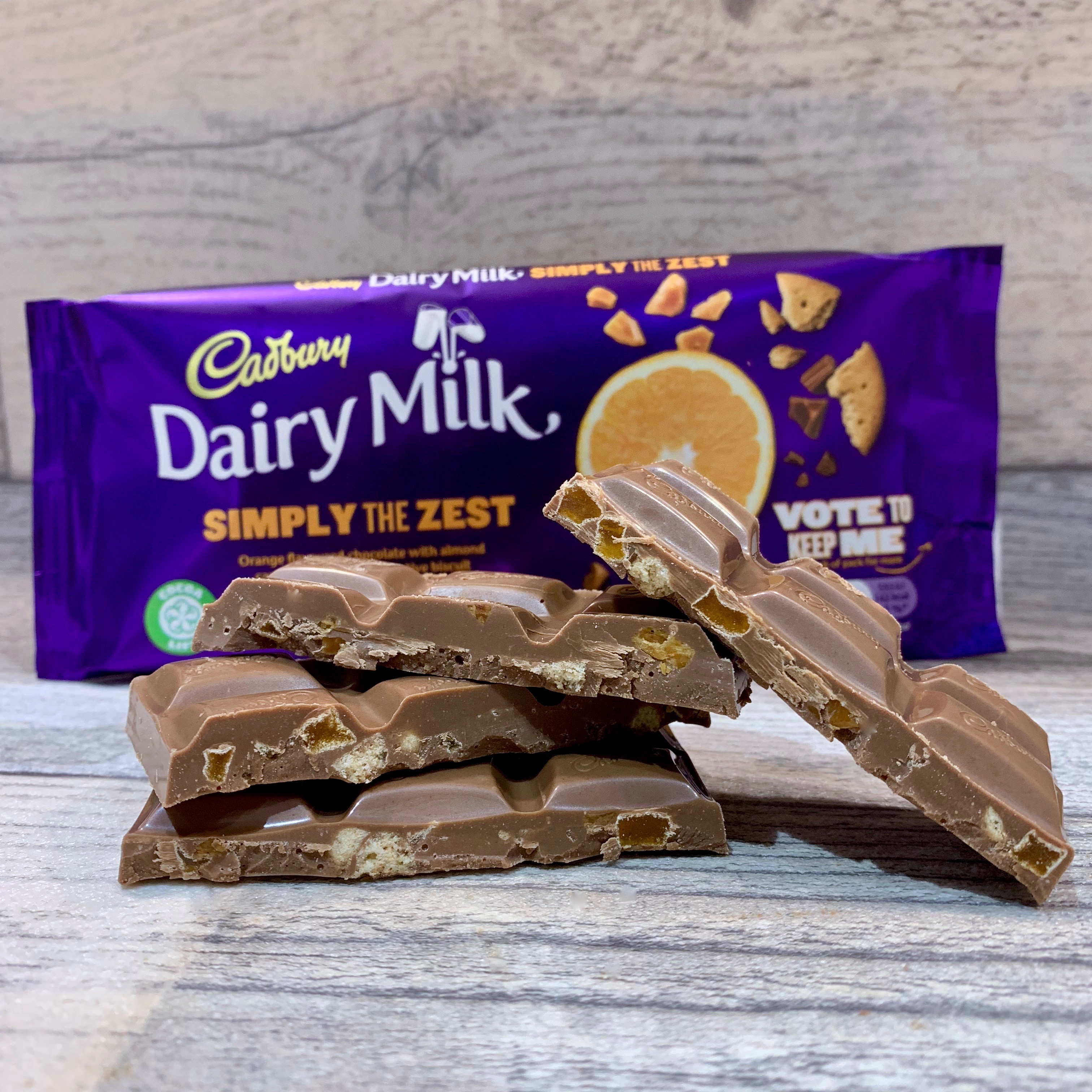 Cadbury Dairy Milk Simply the Zest Chocolate Bar