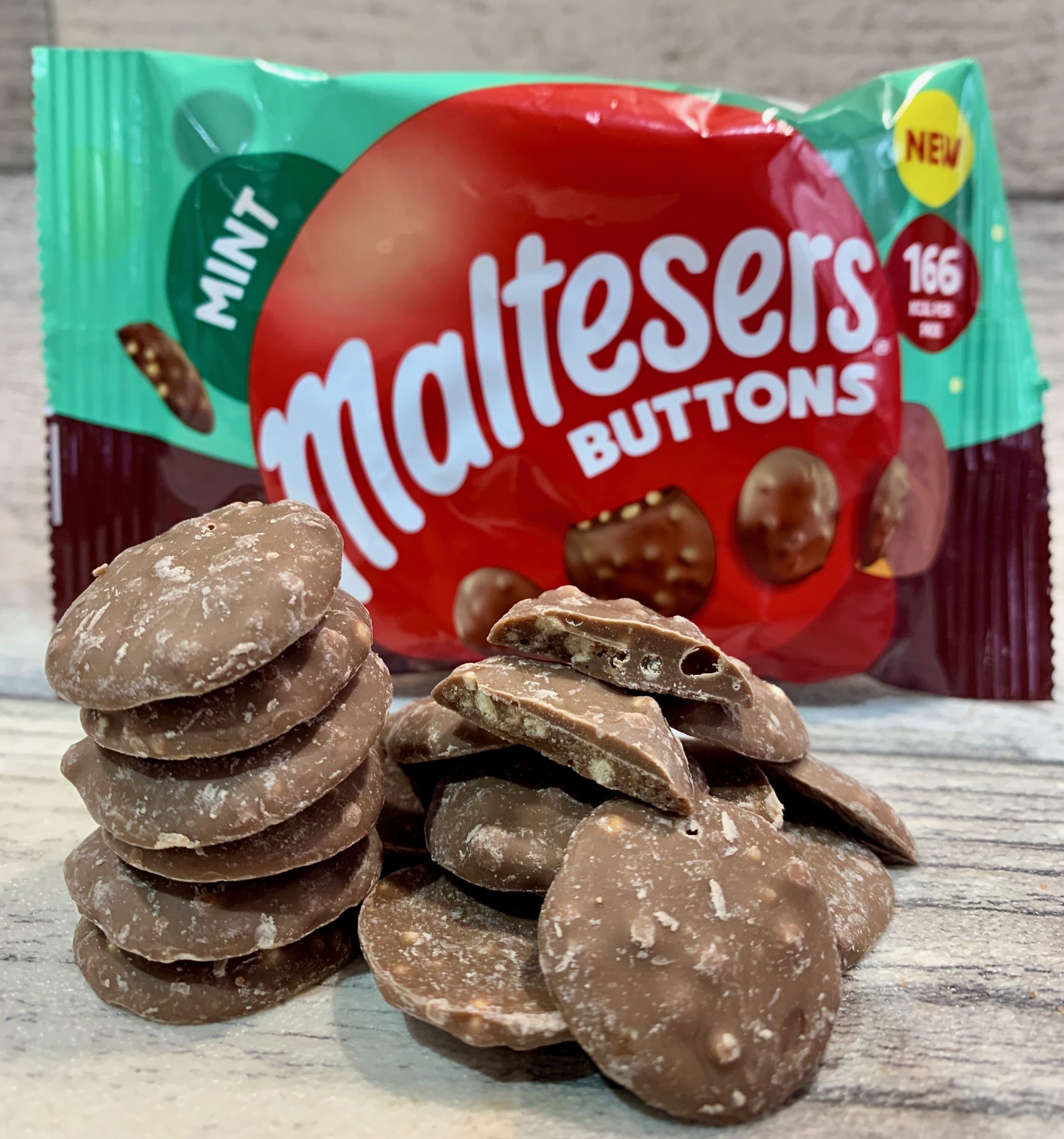 Mint Maltesers Buttons
