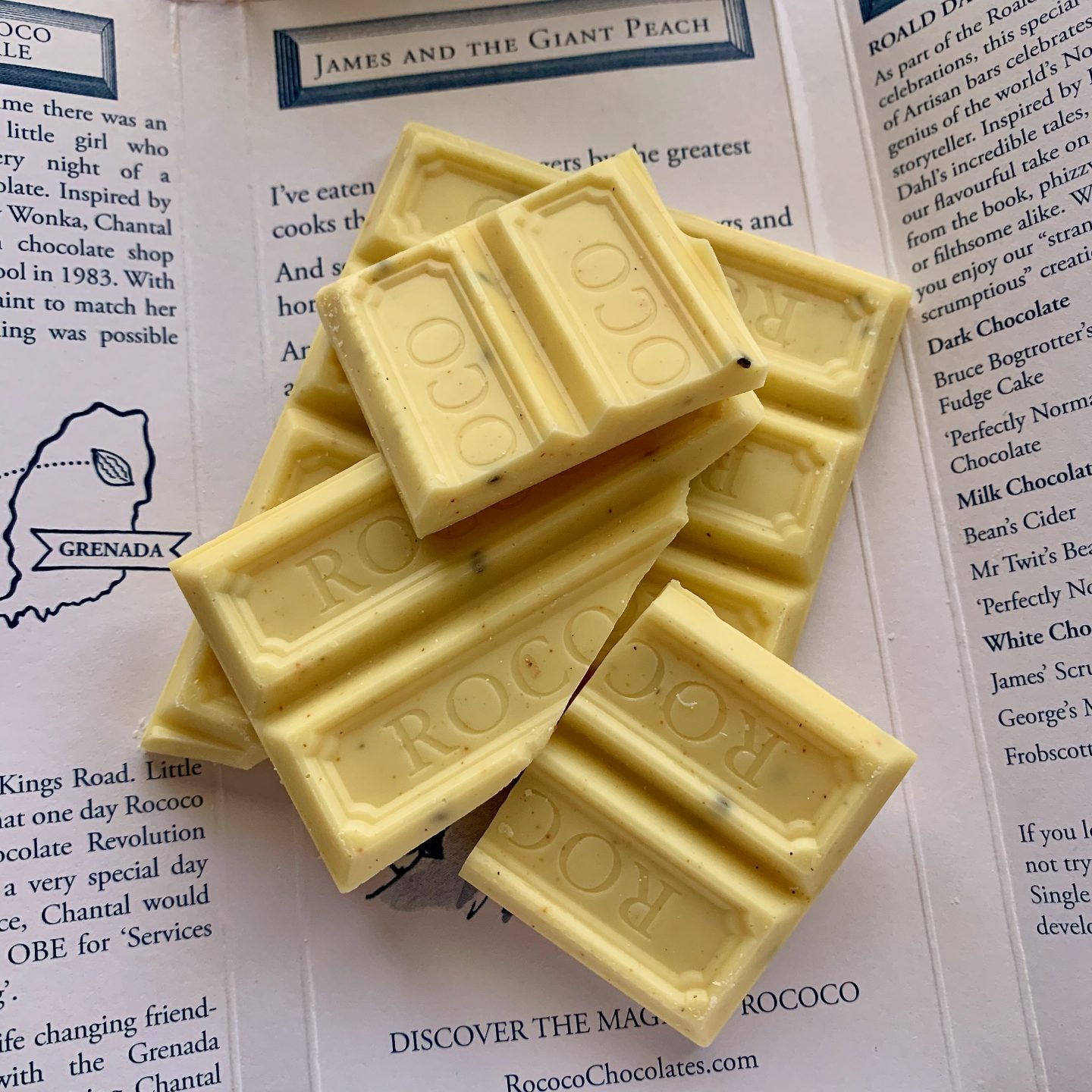 Rococo Chocolates Roald Dahl James' Scrumptious Peach