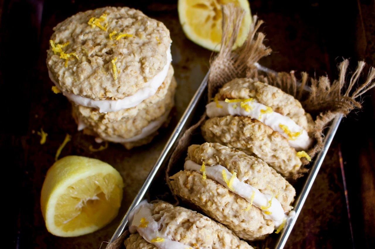 Vegan Lemon Sandwich Cookies