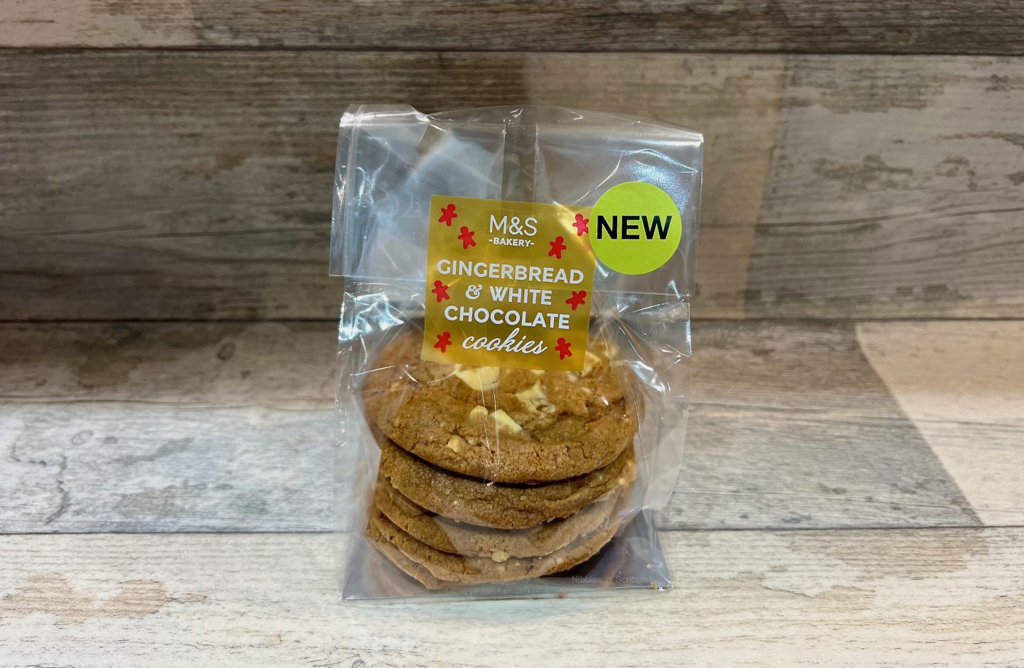 M&S Gingerbread & White Chocolate Cookies
