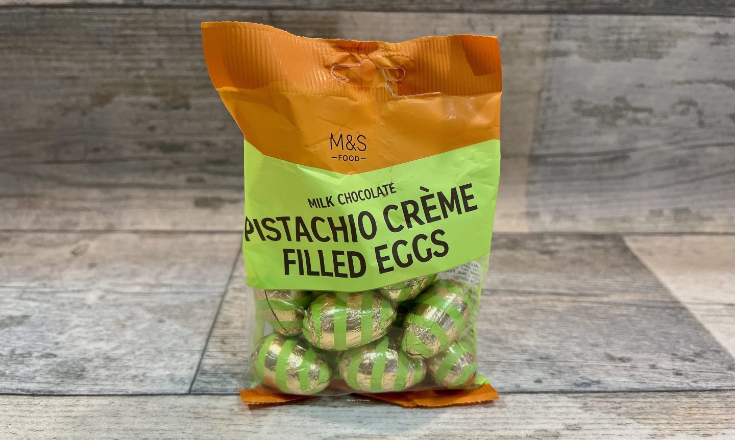 M&S Pistachio Creme Filled Eggs